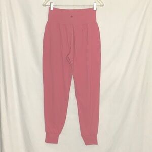 Athleta Salutation Pink High-Waisted Joggers Size S